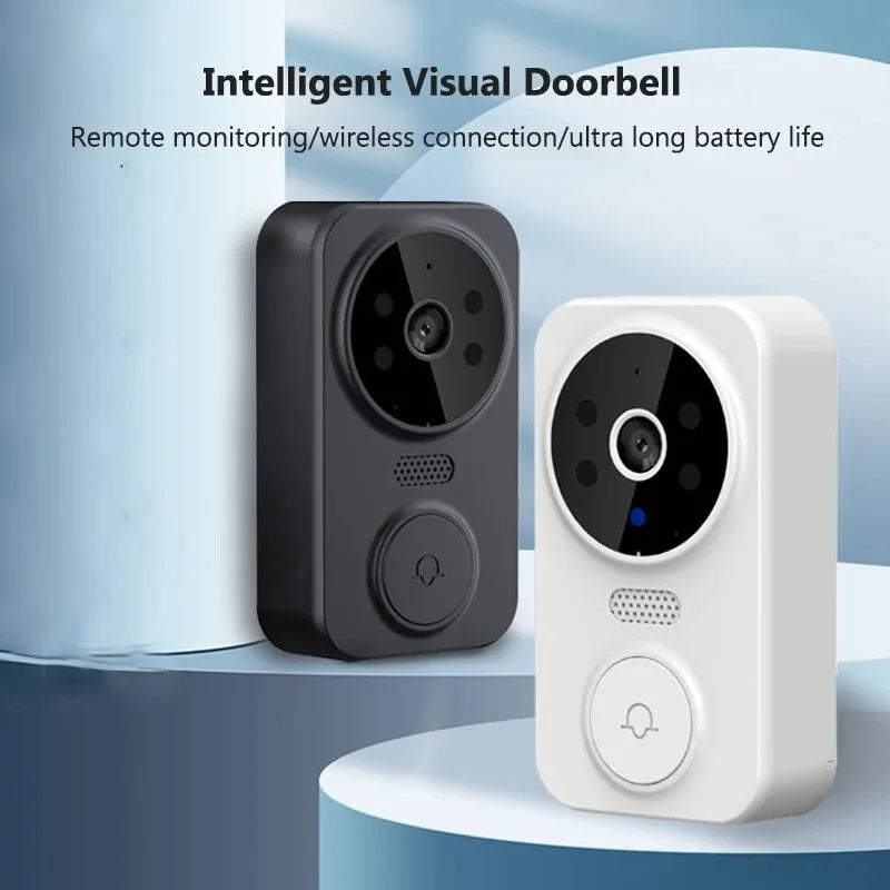 WiFi Smart Audio Doorbell Camera 2-Way Audio Wireless Visual Intercom Doorbell with Remote Monitor Indoor Outdoor Surveillance