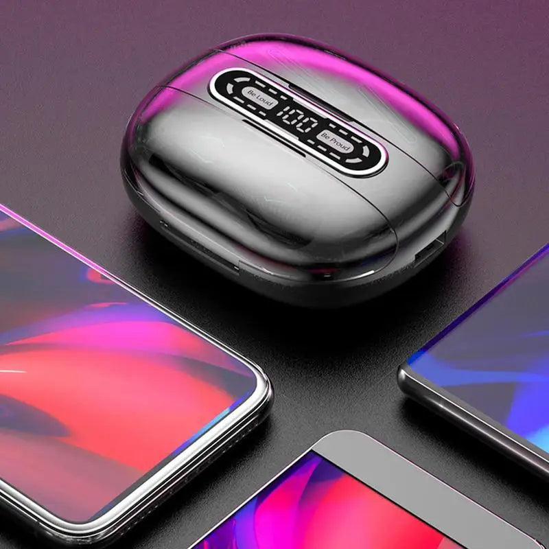 Bluetoothcompatible Couple Headphones Wireless Earphones Four Earbuds Digital Display Charging Case waterproof Sports Headset