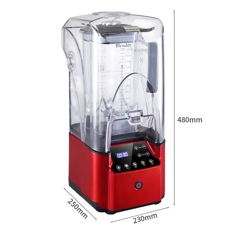 110/220V Electric Blender Mixer Commercial Blender Fruit Food Ice Crusher Processor Smoothies Juicer Maker Crusher Grain Grinder