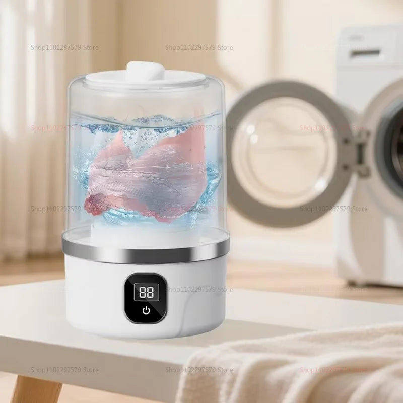 Wireless washing machine portable underwear cleaner 1L mini Socks Washing Machine Dehydratable Laundry Bucket home appliance
