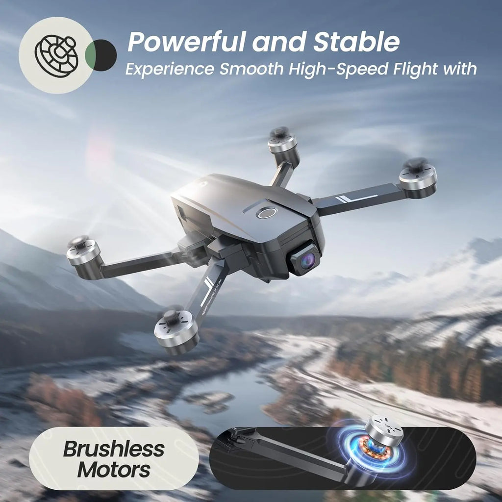 Holy Stone HS720E 4K Drone: Remote ID,  46min Flight, 5GHz FPV, 130° FOV, 4K/30FPS, Brushless, Auto Return, Follow,GPS,C0.