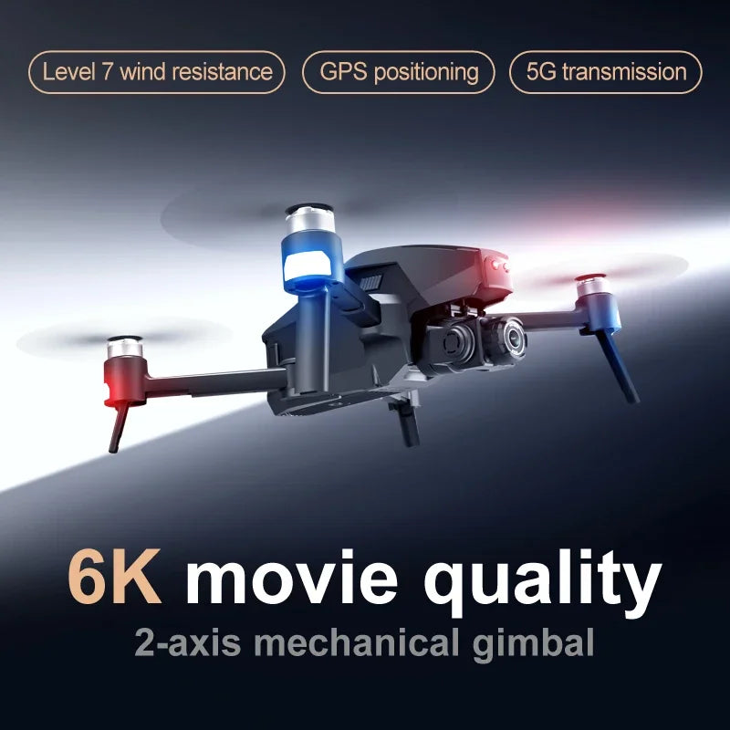 New M1 Pro 2 axis 5km EIS drone 8k professional GPS brushless quadrotor WIFI drone with camera HD 4k Fpv drone gps system