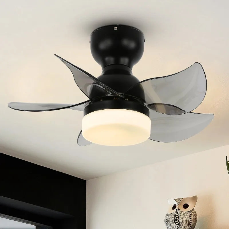 Ceiling Fan with Light and Remote Control LED Ceiling Fans with 3 Fan Blades for Indoor Bedroom Living Room Dining Room Kitchen