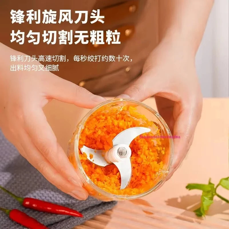 Electric Blender Garlic Grinder Portable Garlic Masher 260ML Mini Chopper Electric Meat Grinder Kitchen Tools Vegetable Grinder