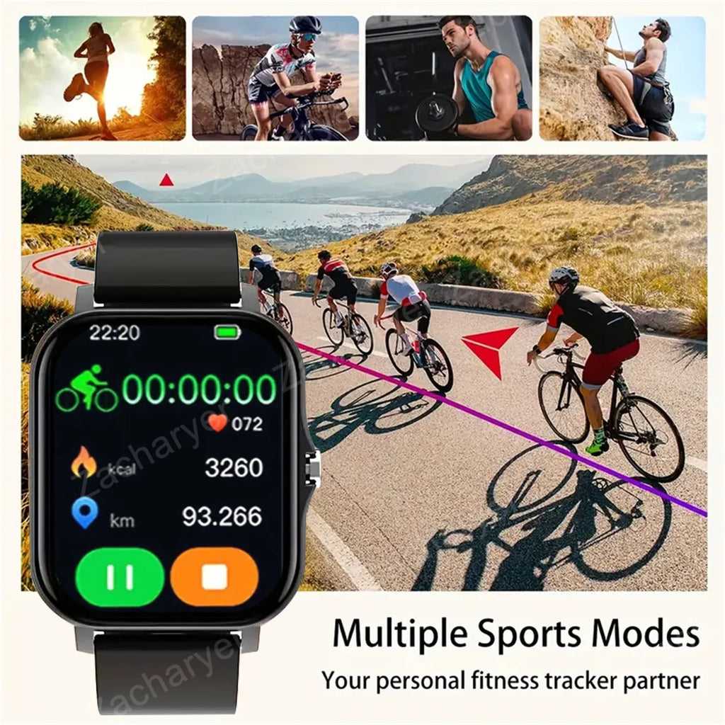 Smart watch, wireless calling /dial, multi -Sport mode, calling reminder and rejection,information reminder, Various APP Reminde