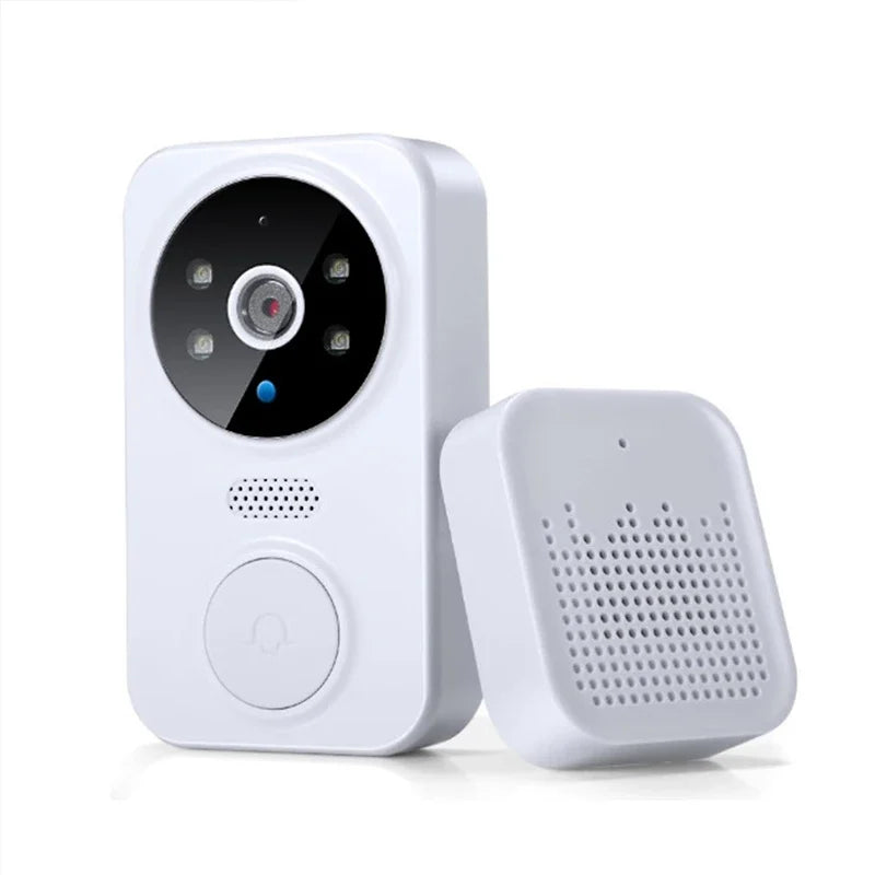 WiFi Smart Audio Doorbell Camera 2-Way Audio Wireless Visual Intercom Doorbell with Remote Monitor Indoor Outdoor Surveillance