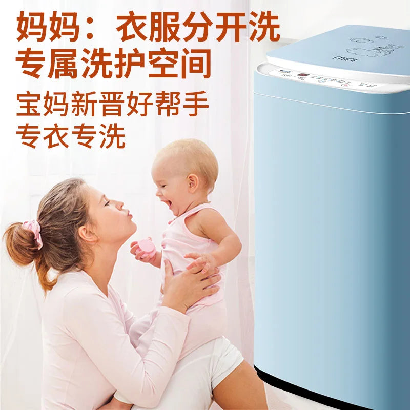 4.5Kg/5.5kg Audrey baby washing machine for children and babies, fully automatic small sterilization washing and drying