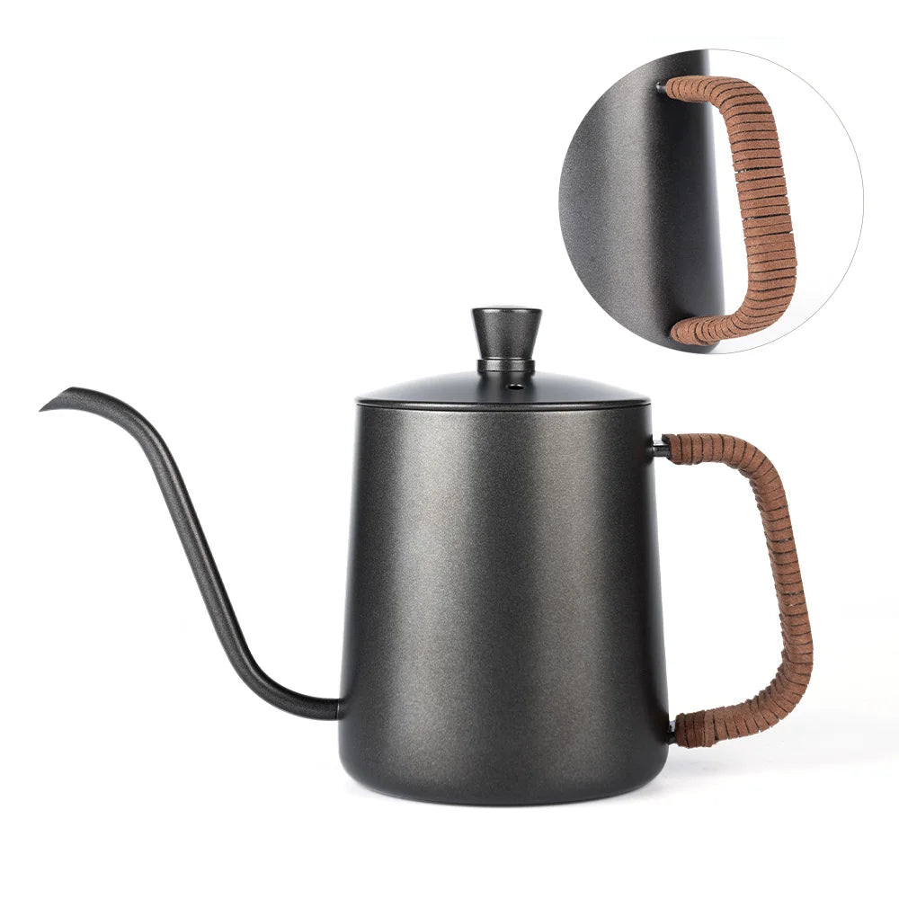 Stainless Coffee Pot/Coffee Pour Over 350/ 600ml Kettle wit Anti-scald Rope Premium Pour Over Kettle Stovetop Coffee Drip Kettle