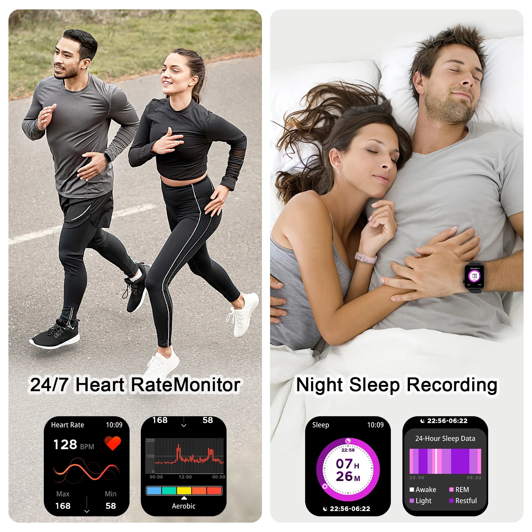 1.85‘’ HD Screen Smartwatch Health Monitoring 100+ Sport Modes Fitness Tracking Bluetooth Smart Watches for Men Women Gifts