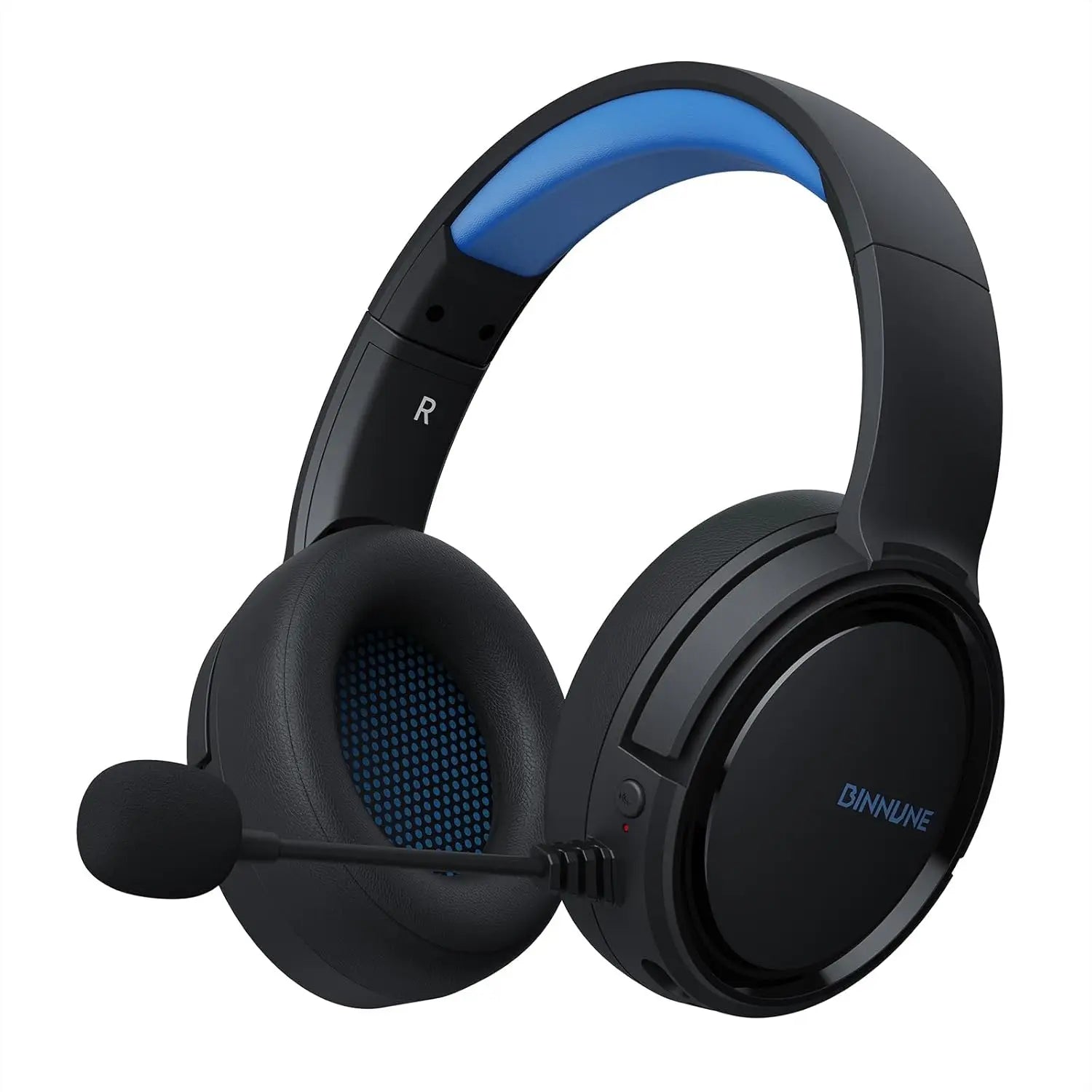 BINNUNE 2.4G Wireless Gaming Headset for PS5 PS4 PC NS Bluetooth USB Gamer Headphones with Noise Canceling Mic Work Earpones