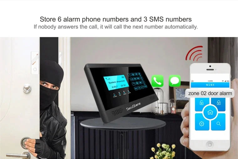 4G WIFI Security Smart Home Intelligent Wireless GSM WIFI House Burglar Security Alarm System