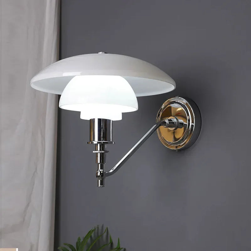 Modern Simplicity Classic Glass Wall Lamp Sconce Light for Bedroom Bedside with E27 Replaceble Bulb  Wall Decor