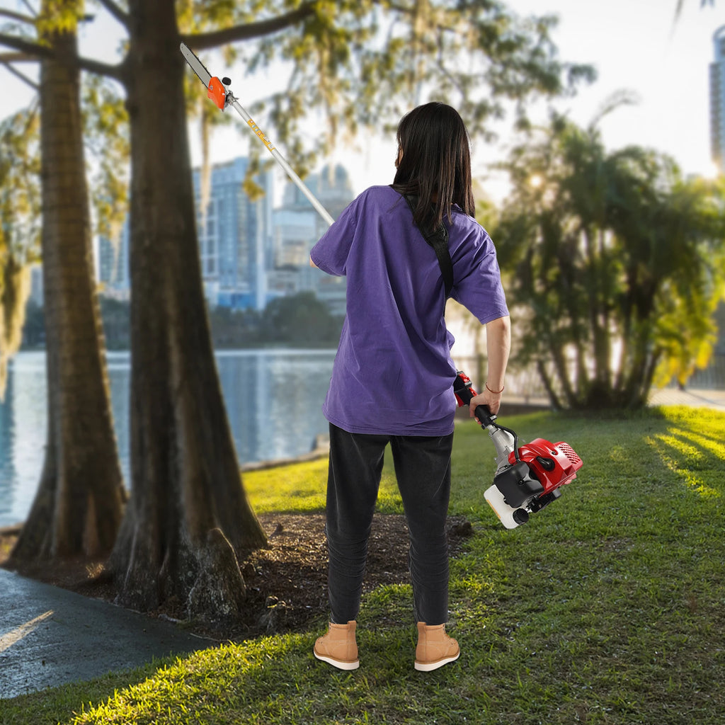 Electric Pruning Chain Saw. Tree Branch Pruner with Goggle, Long Pruning Chain Saw for Tree Pruning for Gardens