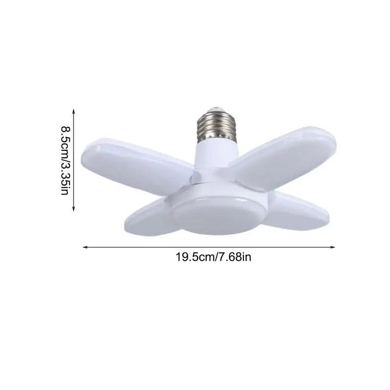 LED 4 Leaf Bulb E27 Foldable Warm White Light Pendant Light Storage Garages Kitchen Lighting High Brightness