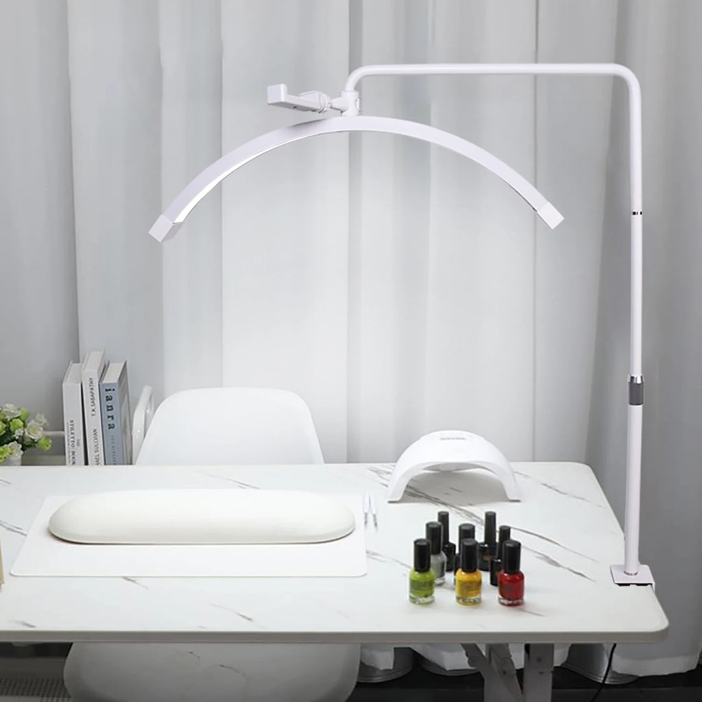 FOSOTO 40W Half-Moon light Led Nail Lamp Desktop Arch Ring Led Lights Manicure Lamp Nail Art Light for Tattoo Beauty Salon