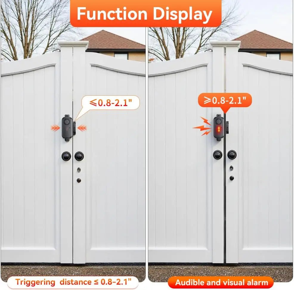 Outdoor Door Window Alarm Sensor Security With Remote Control Burglar Alarm Magnetic Sensor Door Alert System Home Protection