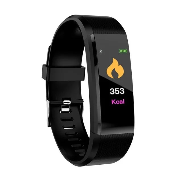 ID115 PLUS Smart Sports Bracelet Bluetooth Wristband Heart Rate Monitor Fitness Tracker Band Watch For IOS Android Phones