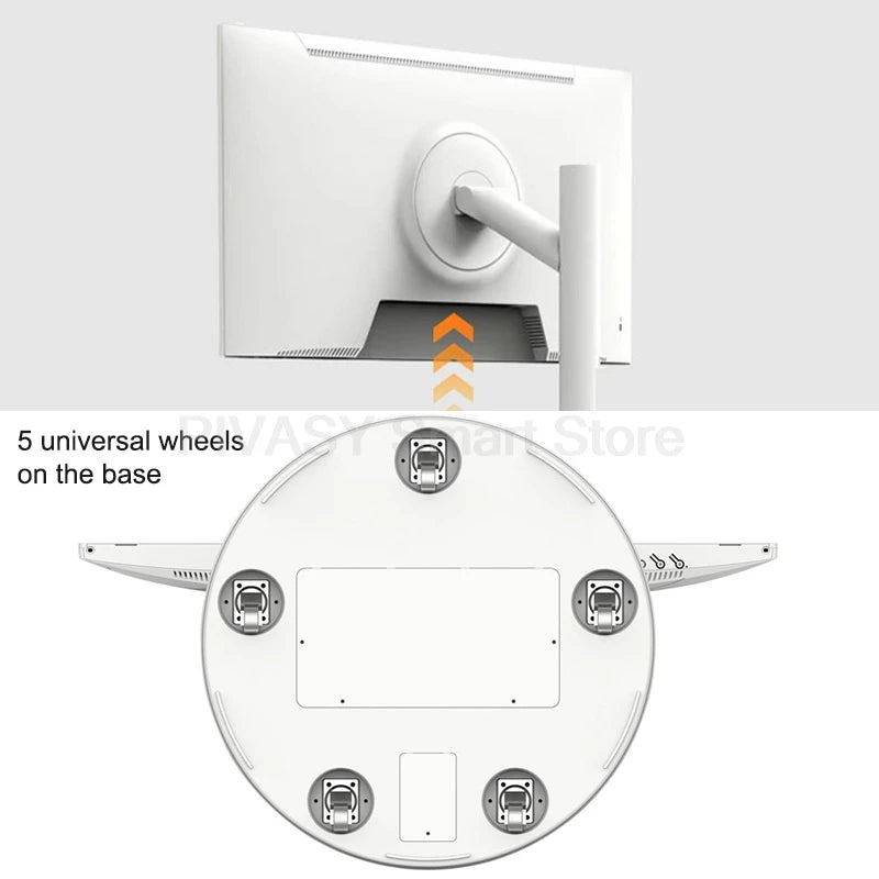 Touch Screen 32 Inch Android Smart TV Stand 10000mAH High-Battery 8+128G 4K UHD Device Rotatable Movable Monitor for Gym Live