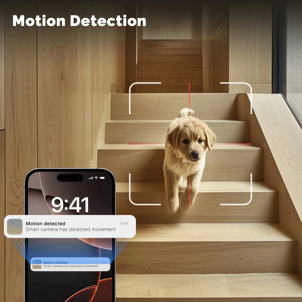 8MP WiFi IP Camera With Adjustable Bracket Dual Lens Security Wireless Surveillance Cameras Onvif 10X Zoom Baby Monitor Mini Cam