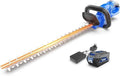 WILD BADGER POWER Hedge Trimmer 40V 24” Cordless, Powerful Electric Hedge Trimmer, 2.0Ah Battery and Charger Included