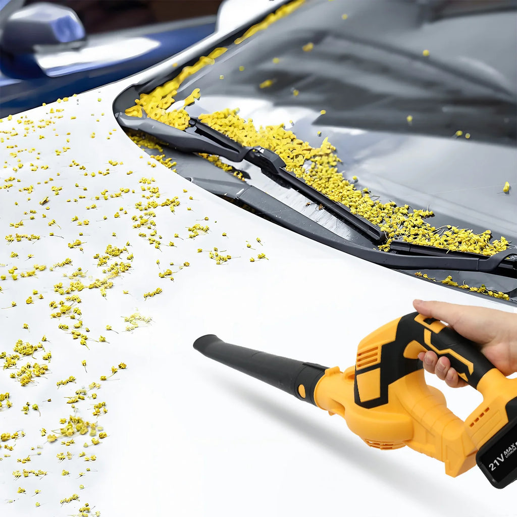 Cordless Electric Leaf Blower 140 MPH Brushless 2 in 1 Cleaner Power Tool Handheld 2x 21V Battery-Powered 3000mAh and Charger