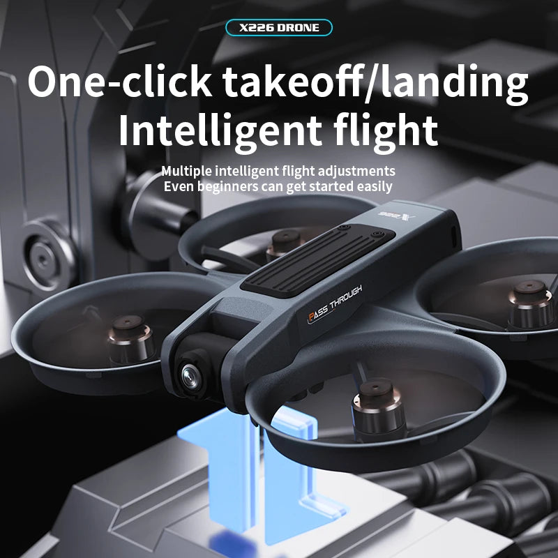 2025 X226 Drone Professional 4K Camera with Screen Remote Control 5G WiFi FPV UAV Brushless Optical Flow Hover RC Quadcopter Toy