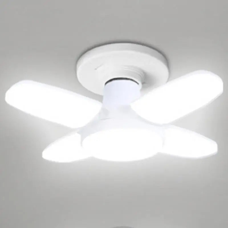 LED 4 Leaf Bulb E27 Foldable Warm White Light Pendant Light Storage Garages Kitchen Lighting High Brightness