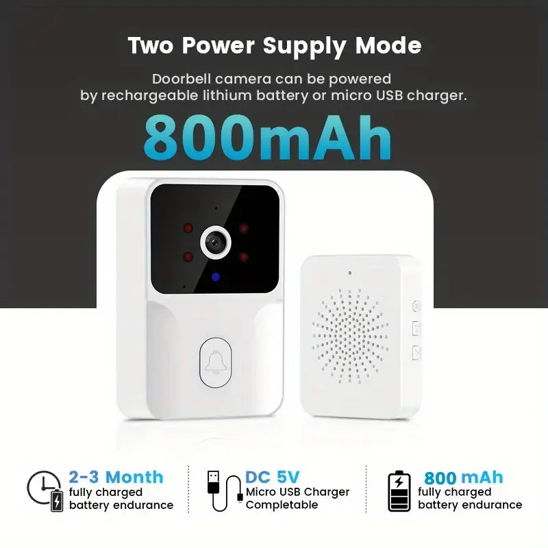 HD Wireless WiFi Visible Doorbell Camera Waterproof Video Door Bell Smart Outdoor Security Doorbell With Camera Vision Tools