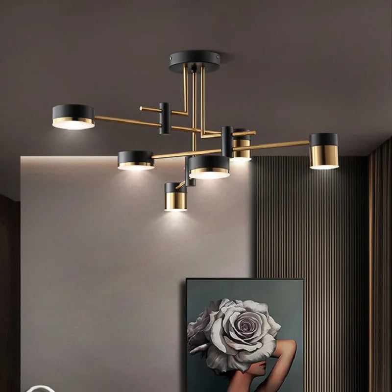 Nordic Chandelier Living Room Restaurant Lamp New Light Luxury Modern Minimalist Dining Room Creative Bedroom Lamp  Home Decor