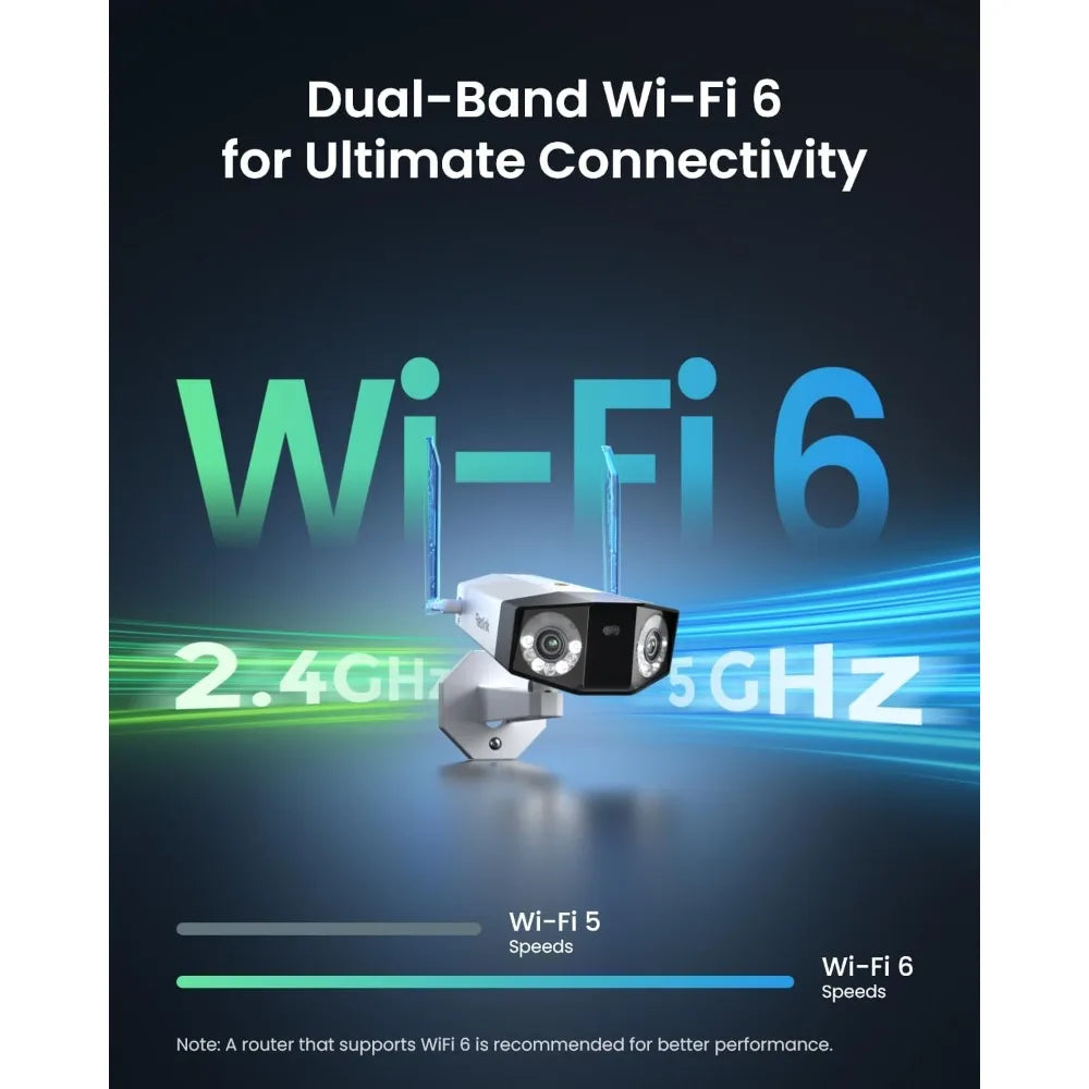 reolink camera with 256gb microsd card bundle, 16mp wifi camera for home security, supports 24/7 recording