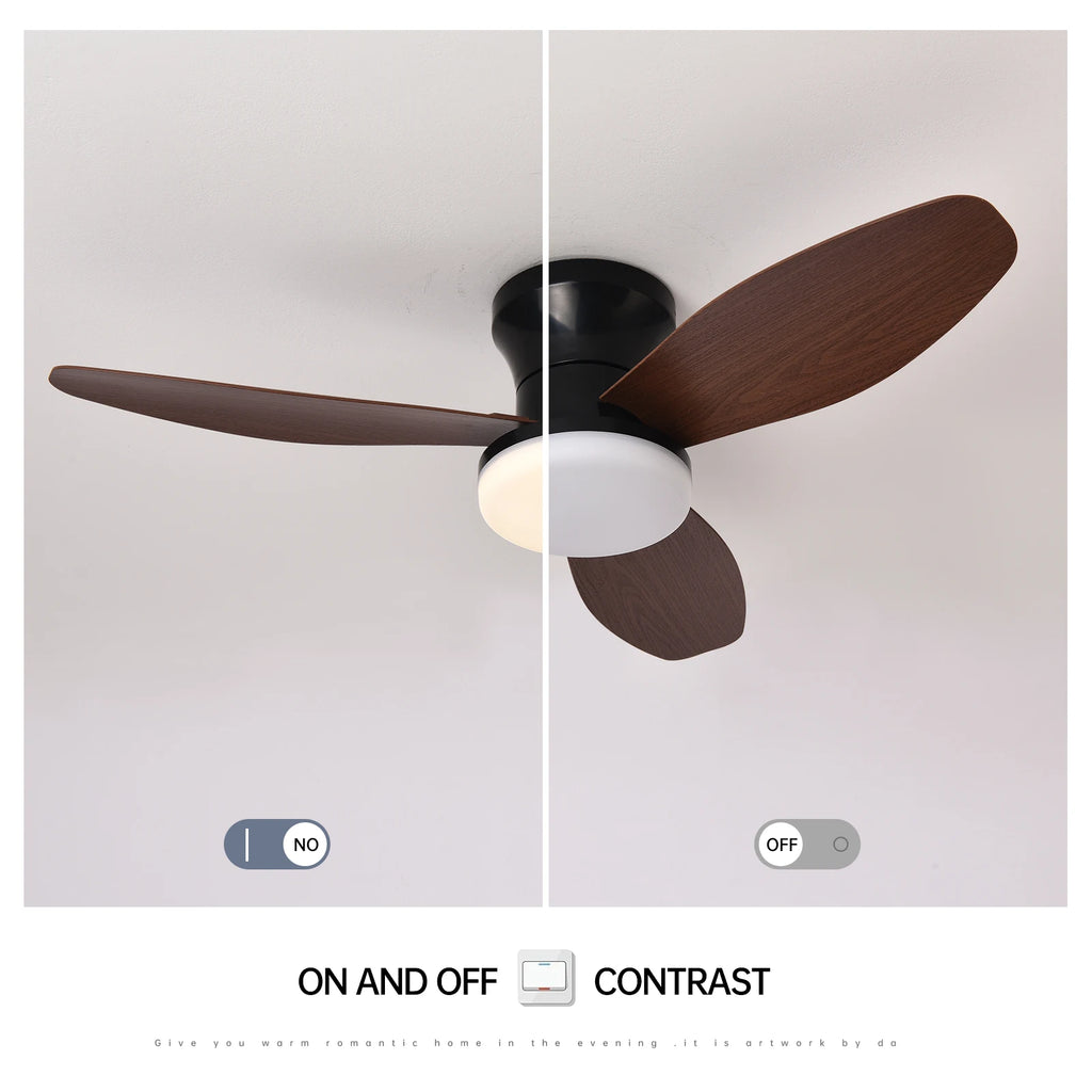 Ceiling fan with light casa inteligente socket fan light ventilatore da soffitto con luce de techo con luz silenciosos led cold