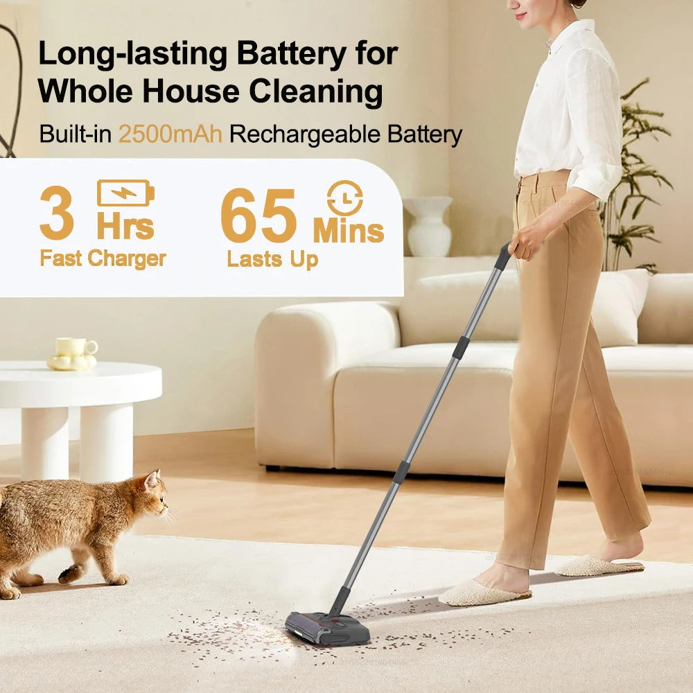 Electric Sweeper Carpet Cleaner Wireless Portable Cleaning Machine Handheld Floor Sweeper Household Rotating Electric Floor Mop