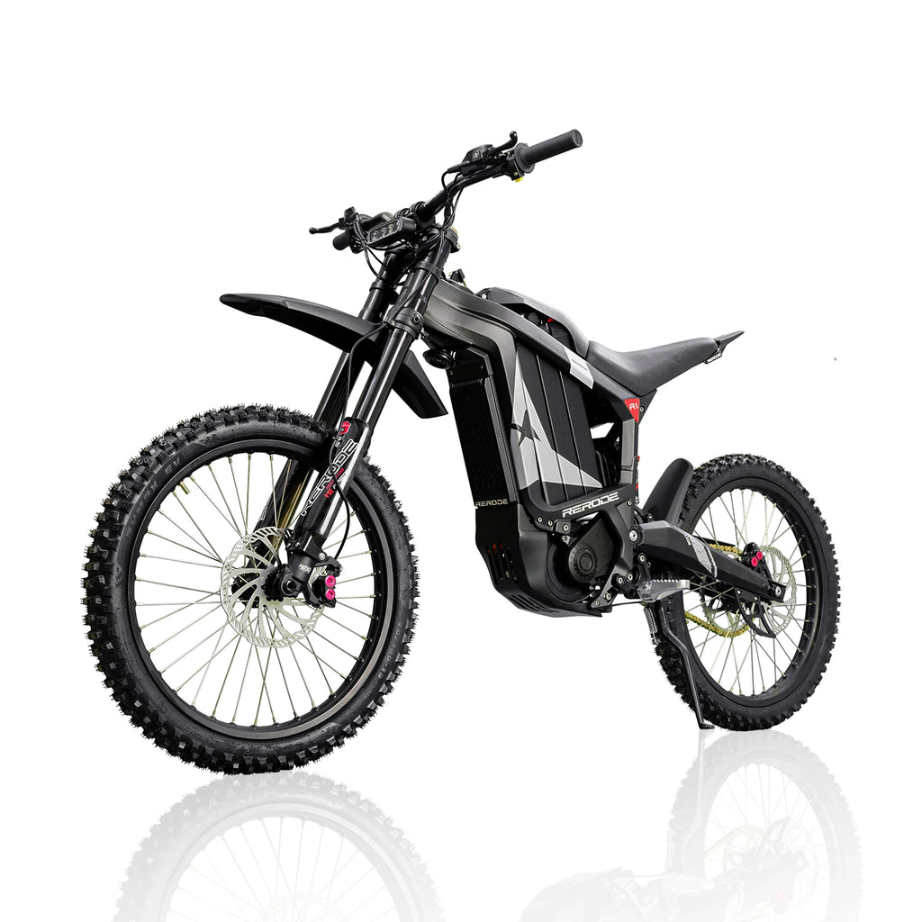 HEZZO 8000W Electric Dirt Bike 72v 35Ah Electric Bike Middrive Rerode R1 Ebike Off Road E Moto 53MPH 75 Miles Long Range 440NM