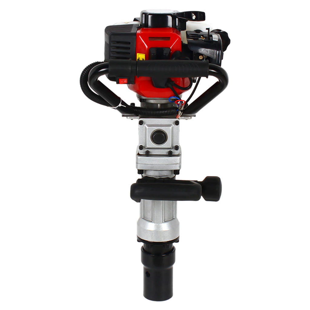 CNCEST 32.7CC 2 Stroke Post Driver, for Garden Fencing Farm Pile Driving Machine Pile Hammer Hand Pull Start 900W 8500RPM