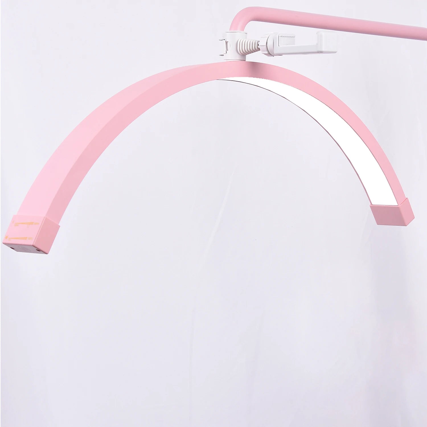 FOSOTO 40W Dimmable Bi-color Temperature LED Half Moon Lash Light Floor LED Ring Lamp Beauty Facials Skincare Tattoo Eyebrows