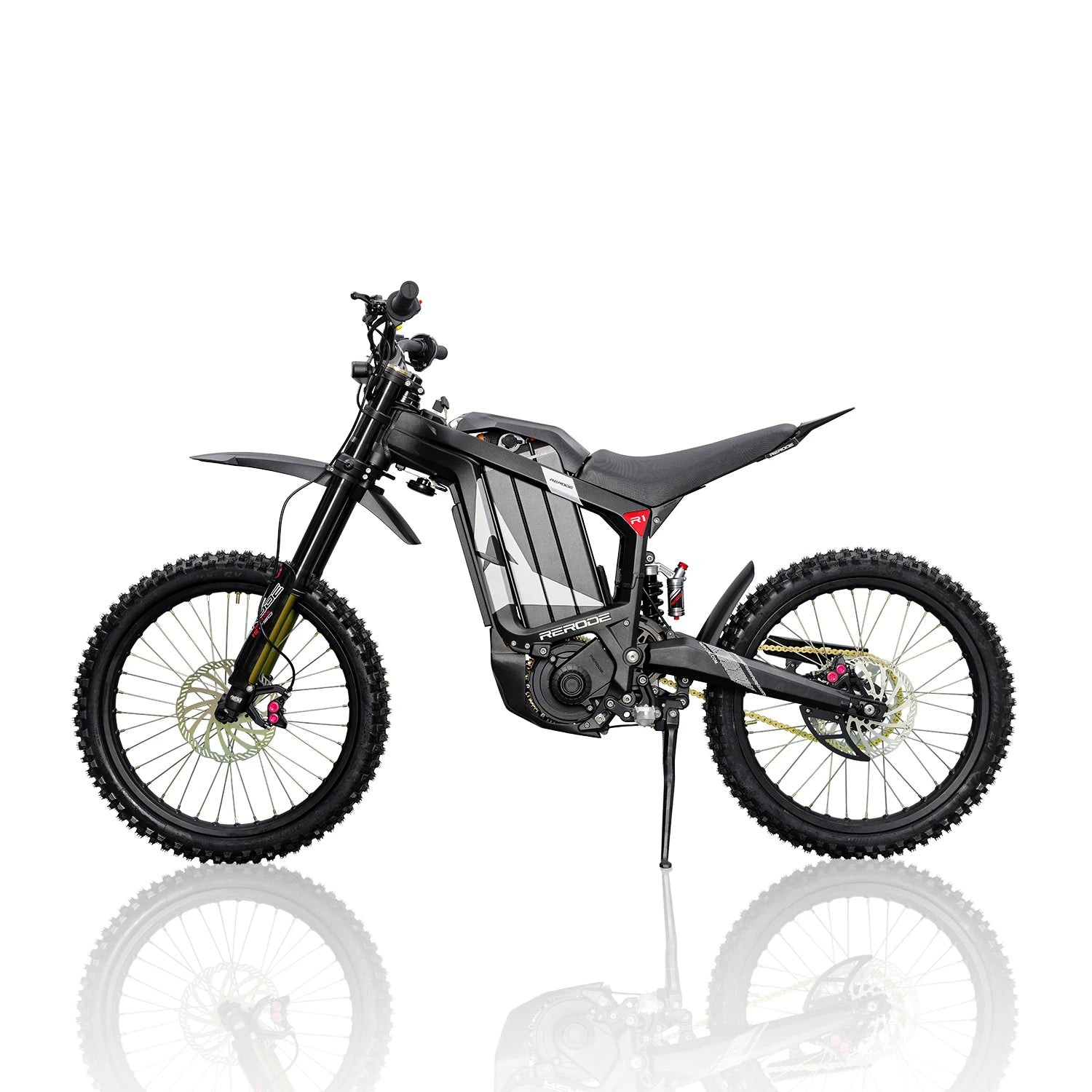 HEZZO 8000W Electric Dirt Bike 72v 35Ah Electric Bike Middrive Rerode R1 Ebike Off Road E Moto 53MPH 75 Miles Long Range 440NM