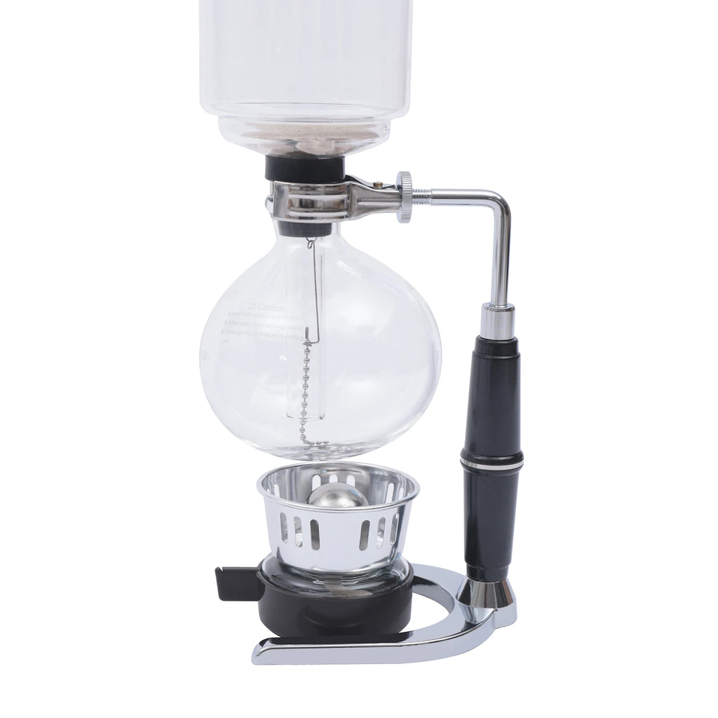 500ml Siphon Coffee Pot, Syphon Coffee Maker, 5-Cup Tabletop Glass Vacuum Siphon Coffee Tea Brewer, Retro-Style Coffee Maker