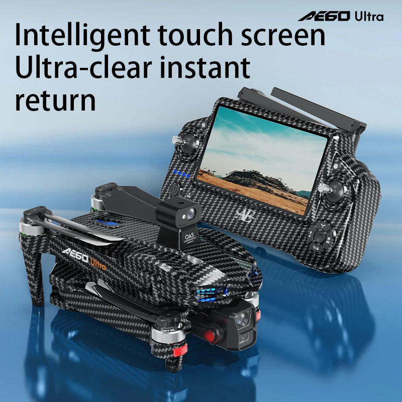 The 2025 New AE60 Ultra-Professional Drone, equipped with an 8K camera, GPS positioning, a three-axis gimbal, obstacle avoidance