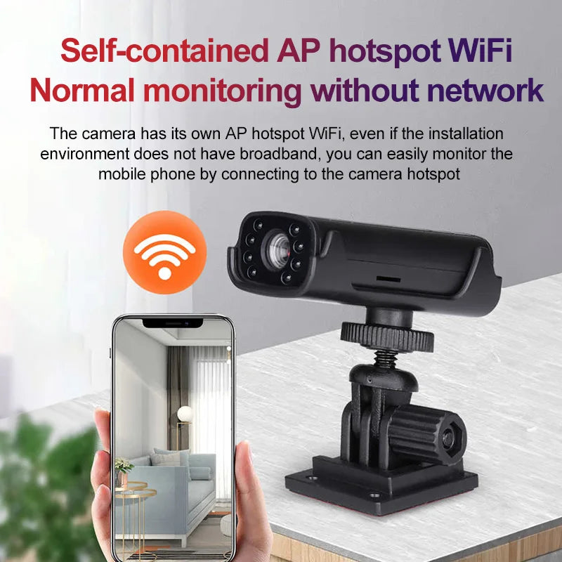 Wireless HD 1080P Camera Smart Home Security Indoor Night Vision Camera Wireless WiFi Remote View Small Camcorder Video Recorder