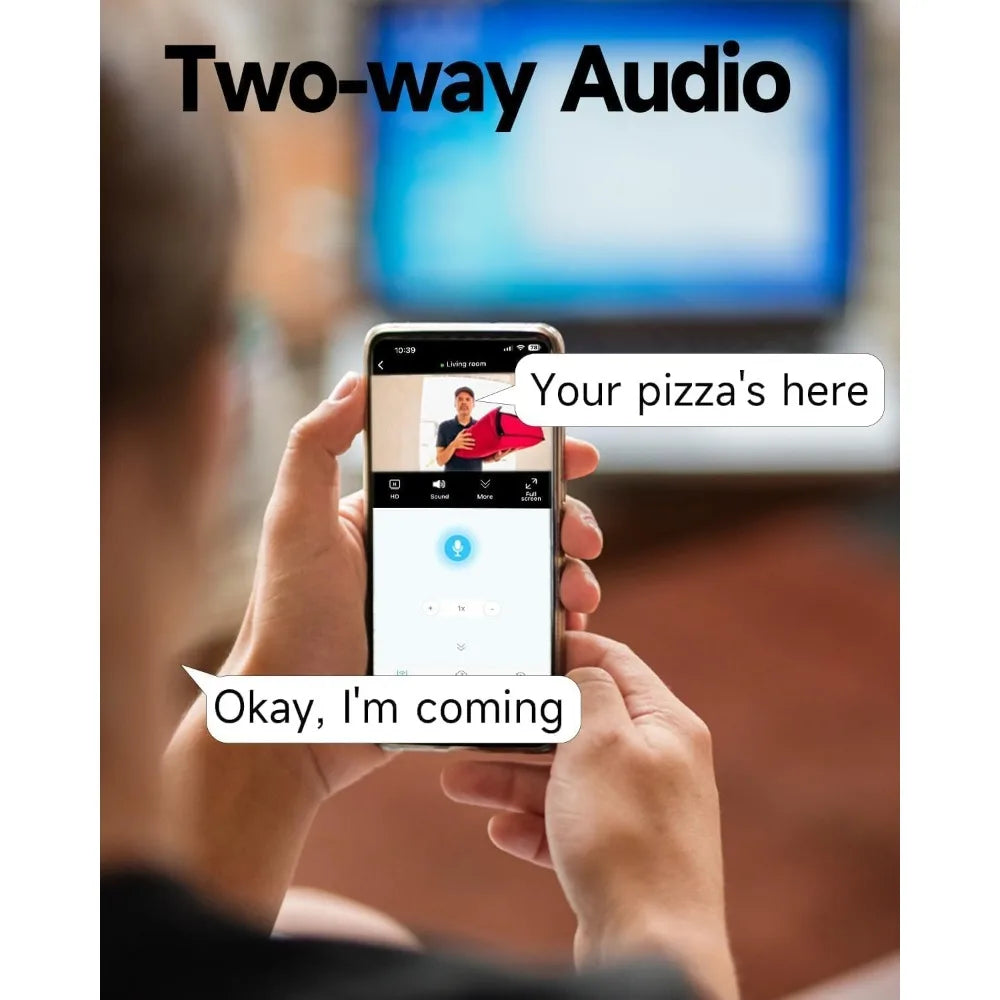 4pack wireless outdoor security cameras, 2k battery powered wifi indoor home camera with ai motion detection, siren alarm, color