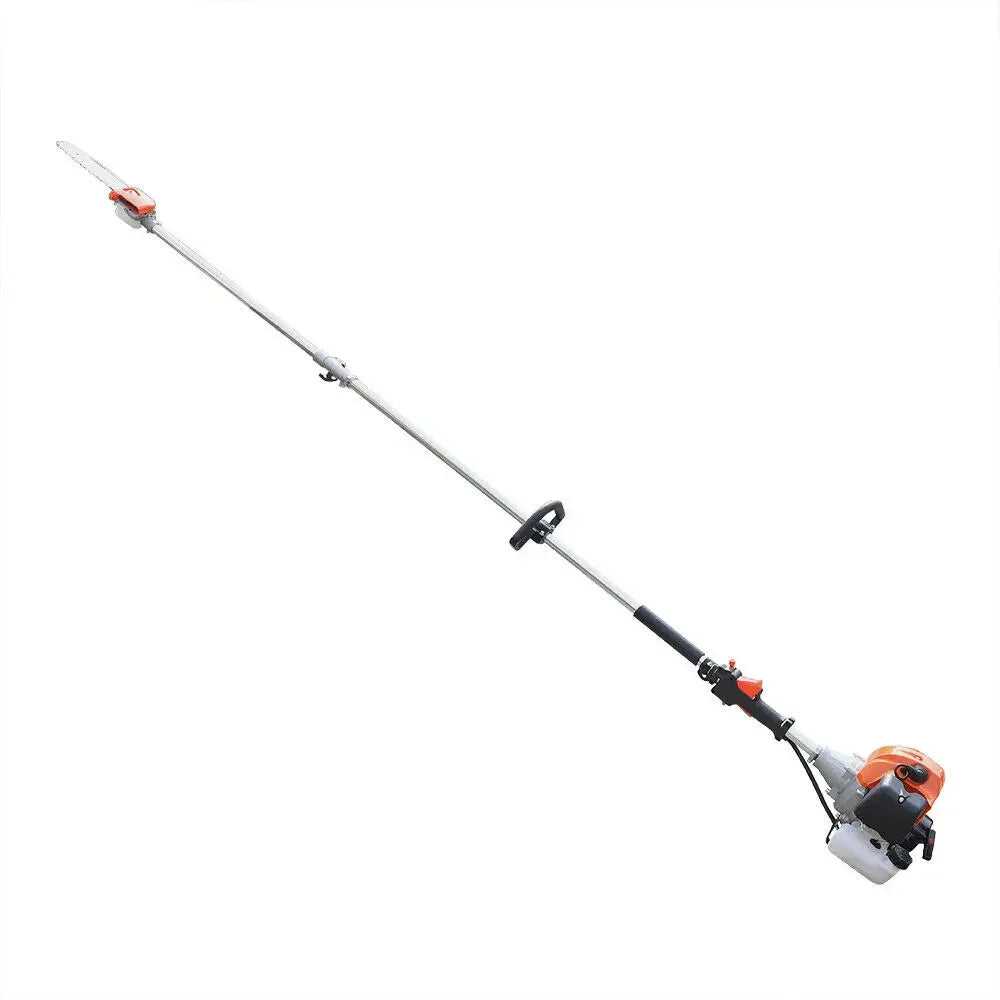 52cc 2 Stroke Gas Pole Saw Split Shaft Chainsaw  Pruner Trimmer Tree Branches Single Cylinder Air-Cooled  2.3m