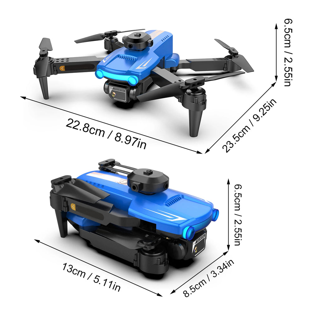 Remote Control Drone with Daul Camera 4K Remote Control Quadcopter with Function Four Side Obstacle Avoidance Optical  Positioni