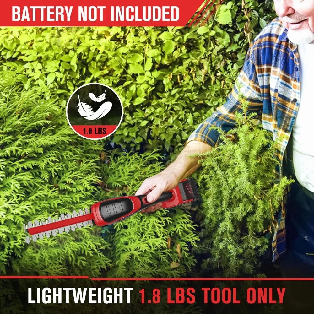 Cordless Hedge Trimmer Compatible with Milwaukee M18 Battery (Battery not Included), Electric Hedge Trimmer Cordless Grass Trimm