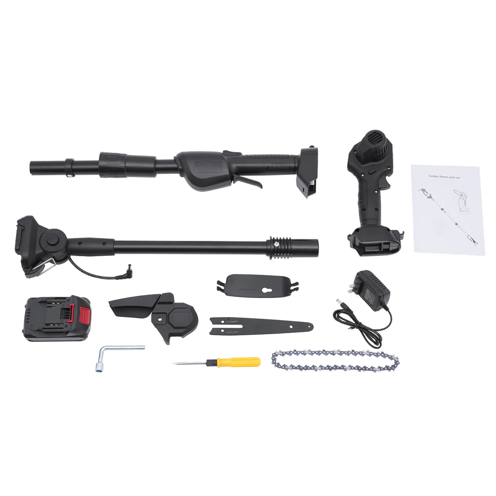 2-in-1 Pole Saw and Cordless Pole Saw for Tree Trimming Battery 550w Pole Saw Charger and Battery Included