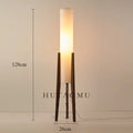 Japanese Retro Wabi-sabi Solid Wood Floor Lamp Study Hotel Art Decorative Corner Standing Lamp Living Room Bedroom Cafe E27 Lamp