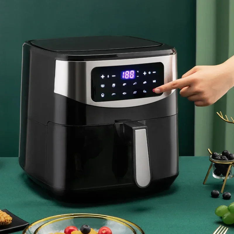 8L Household  Smoke-Free Oven r 220V/1600W Chicken French Fries Pizza Salt-Free Air Frye KDE-579D Electric Fryer