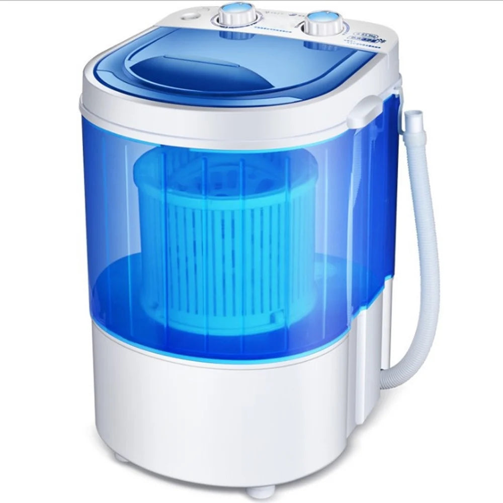 260W Large Washing Machine Portable with Dryer Bucket for Clothes Shoe Mini Washing Machines Automatic Sock Underwear Washer UK