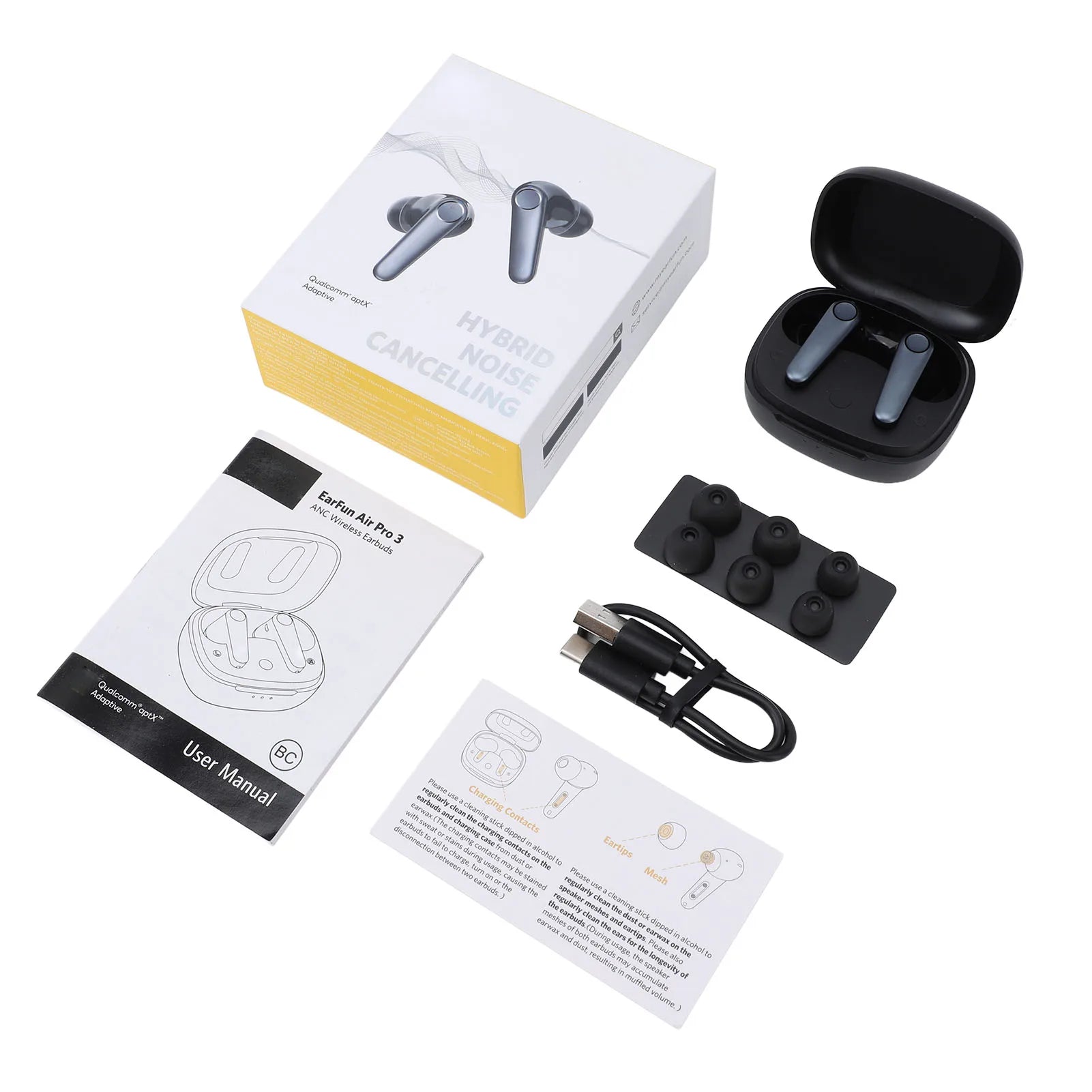 Wireless Earbuds Bluetooth 5.3 Noise Cancelling 6 Mics IPX5 Water Resistant 45H Long Playtime Earphones