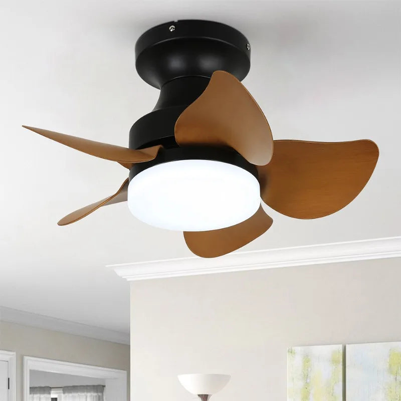 Ceiling Fan with Light and Remote Control LED Ceiling Fans with 3 Fan Blades for Indoor Bedroom Living Room Dining Room Kitchen
