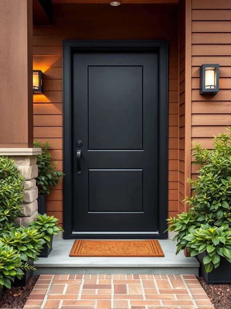 Sixinalu Security Main Entrance Doors Entry Exterior Door Aluminum Profile Aolly Front Door Home Decor 2.2X1.5M Custom Panel